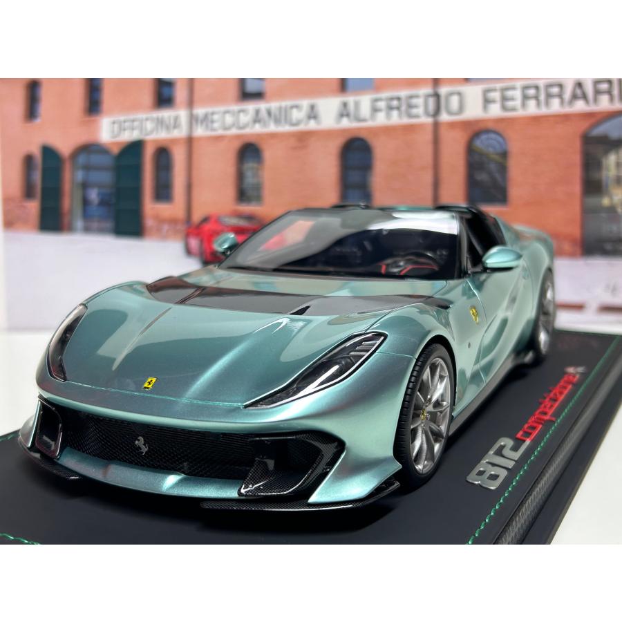 B.B.R BBR 1/18 Ferrari 812 Competizione A Metallic Tevere green
