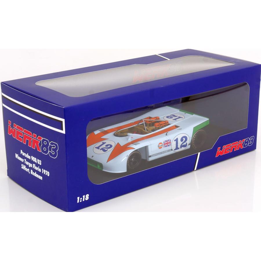 Werk83 1/18 Porsche 908/03 #12 Targa Florio 1970 Gulf Siffert