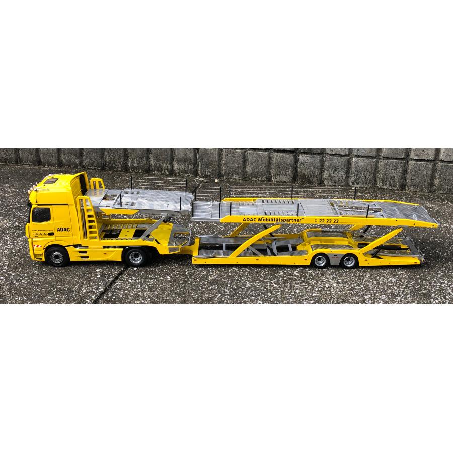 限定品 NZG 1/18 Mercedes Benz Actros Gigaspace + Lohr car
