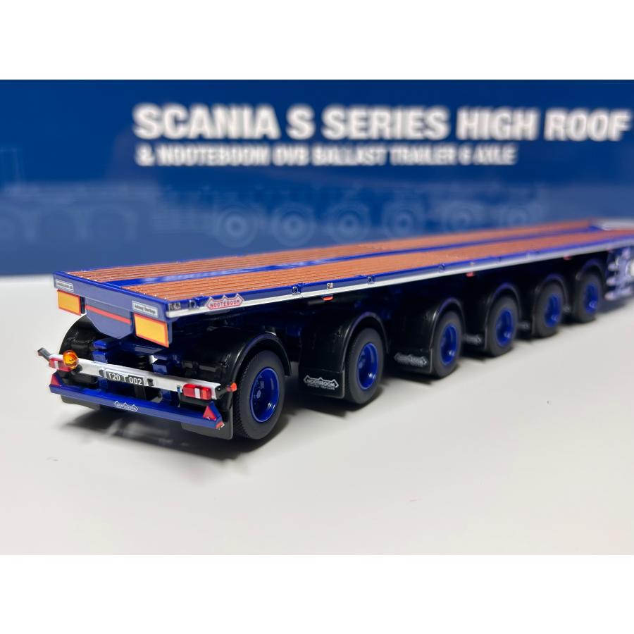 IMC 1/50 SCANIA S-Serie high roof Nooteboom flatbad trailer