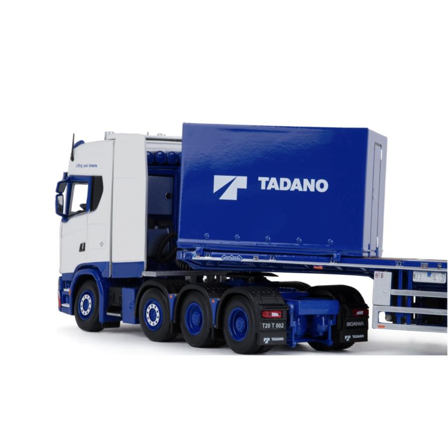 IMC 1/50 SCANIA S-Serie high roof Nooteboom flatbad trailer