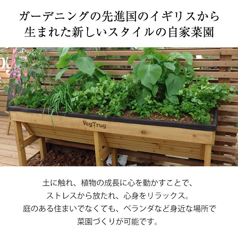 タカショー 鉢 プランター ベジトラグ 菜園 スタンド 木製