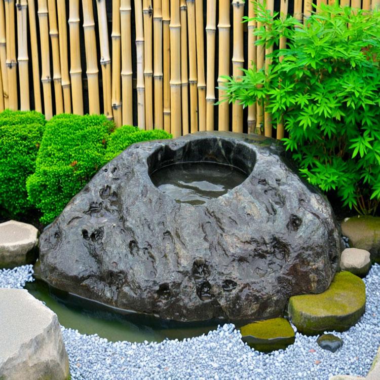 手水鉢 水鉢 たまり石 天然石 庭石 つくばい 溜まり石 景石 蹲 和風