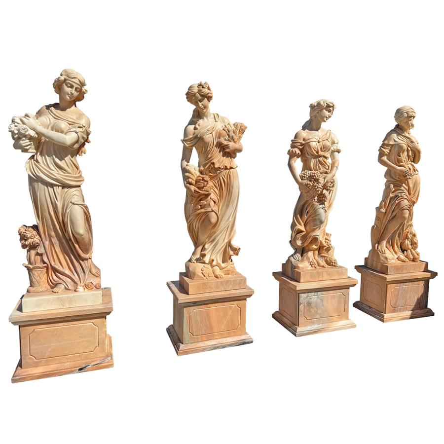 天然大理石彫刻 収穫のヴィーナス 秋 ピンク H232cm ヴィーナス 女神