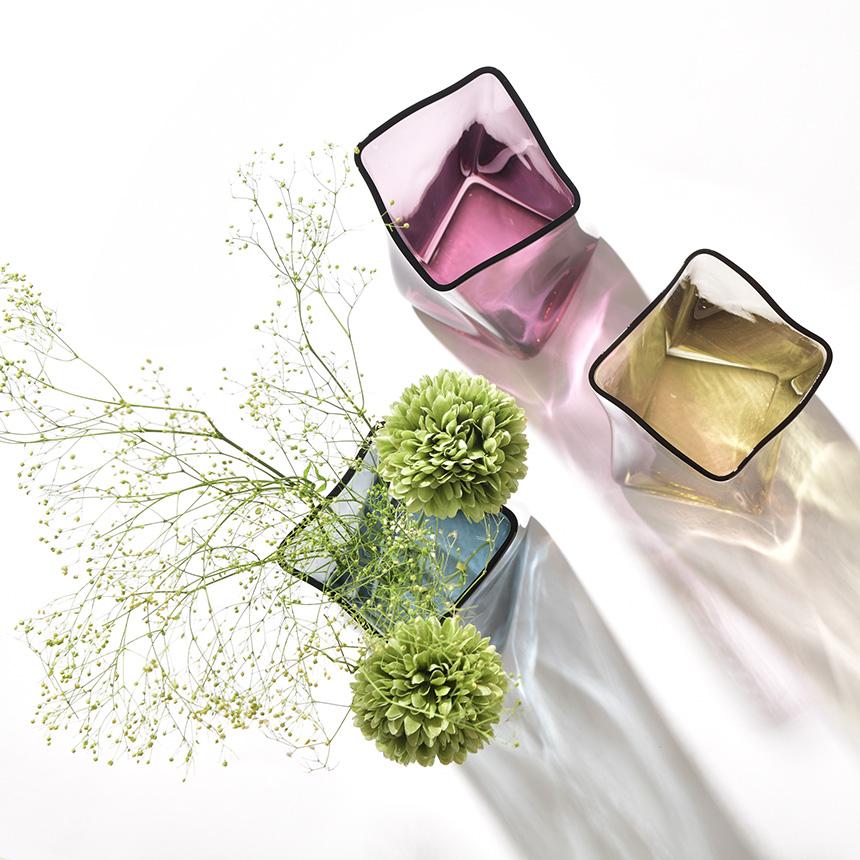 sghr（スガハラ） フラワーベース 花瓶 HELEN ヘレン 花器 四角 S 日本