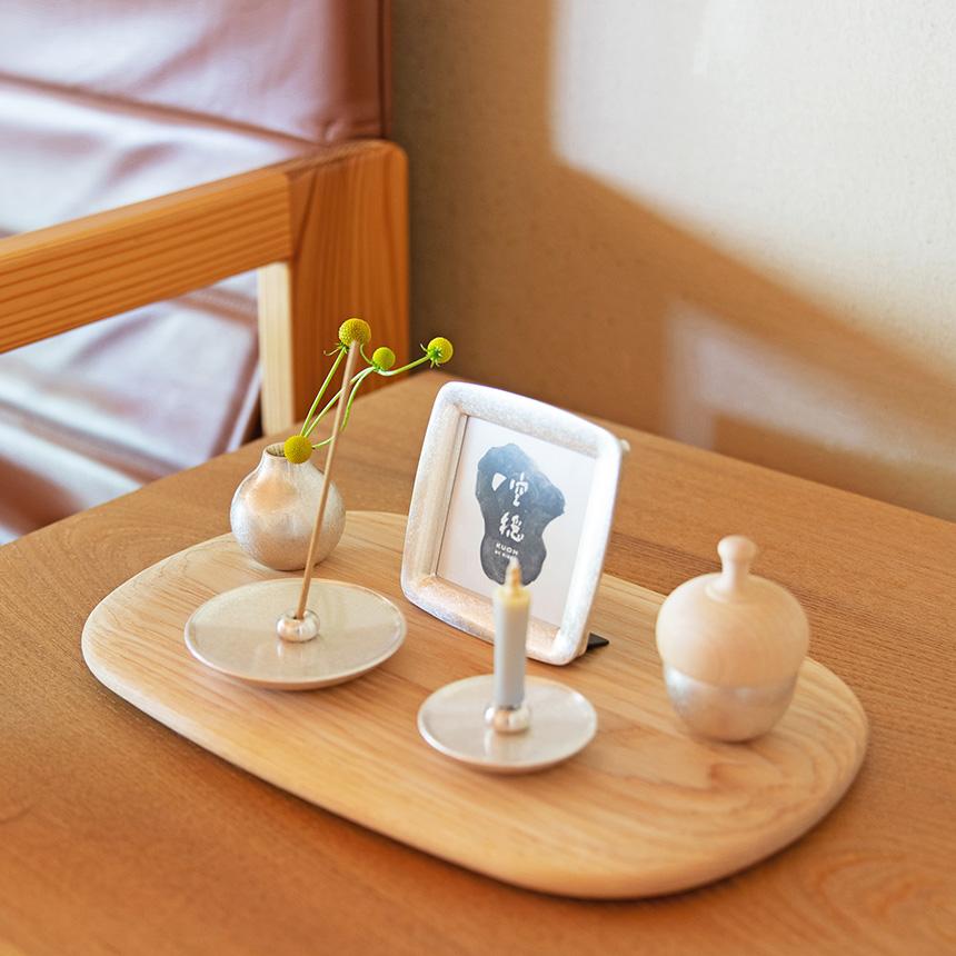 まどかセット 仏具セット ミニ おしゃれ モダン 三具足 日本製 おりん