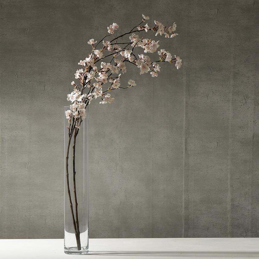 花瓶 ガラス フラワーベース 大きい 円柱 ガラス花瓶 大型 クリア 高さ