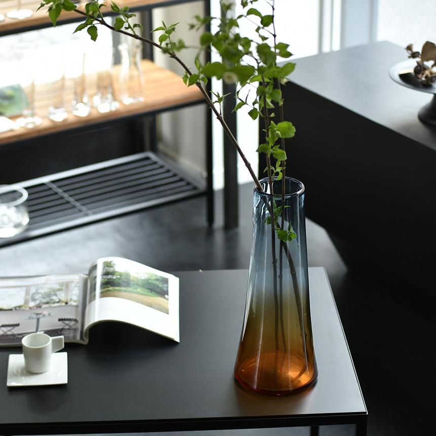 Clay（クレイ） 花瓶 ガラス おしゃれ シエル L 高さ40cm ガラス花瓶