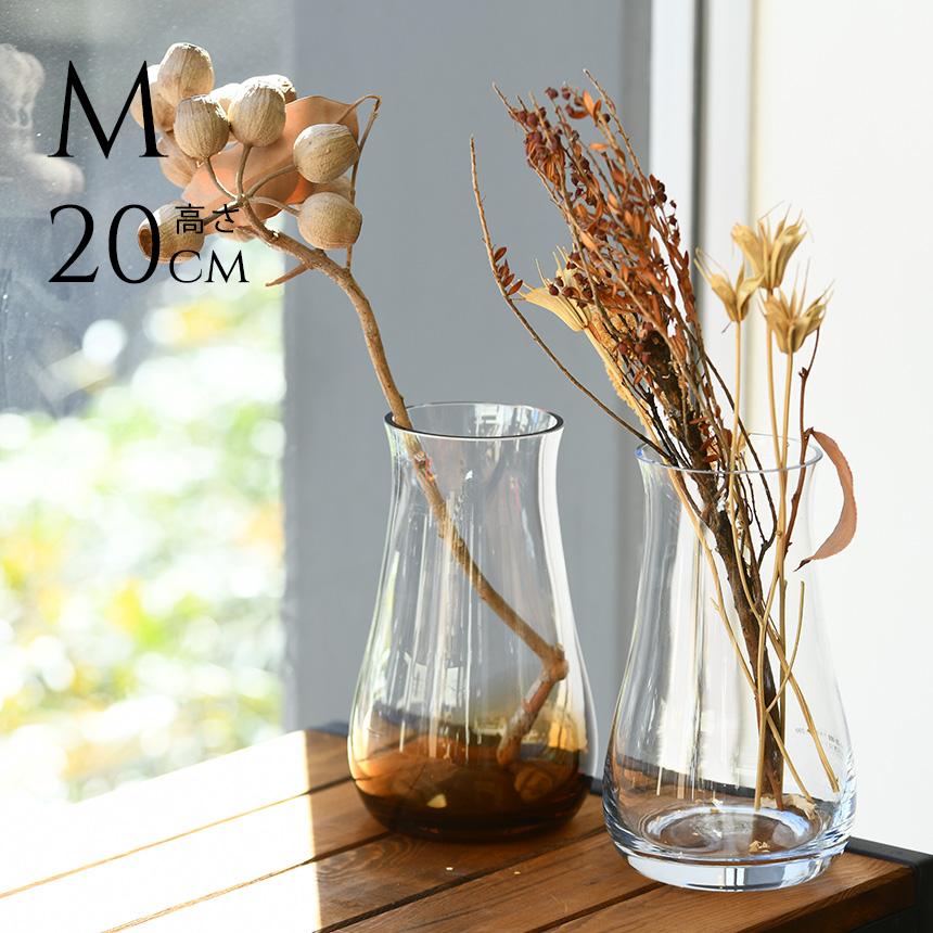 Clay（クレイ） ガラス花瓶 ガラスベース フラワーベース シンプル