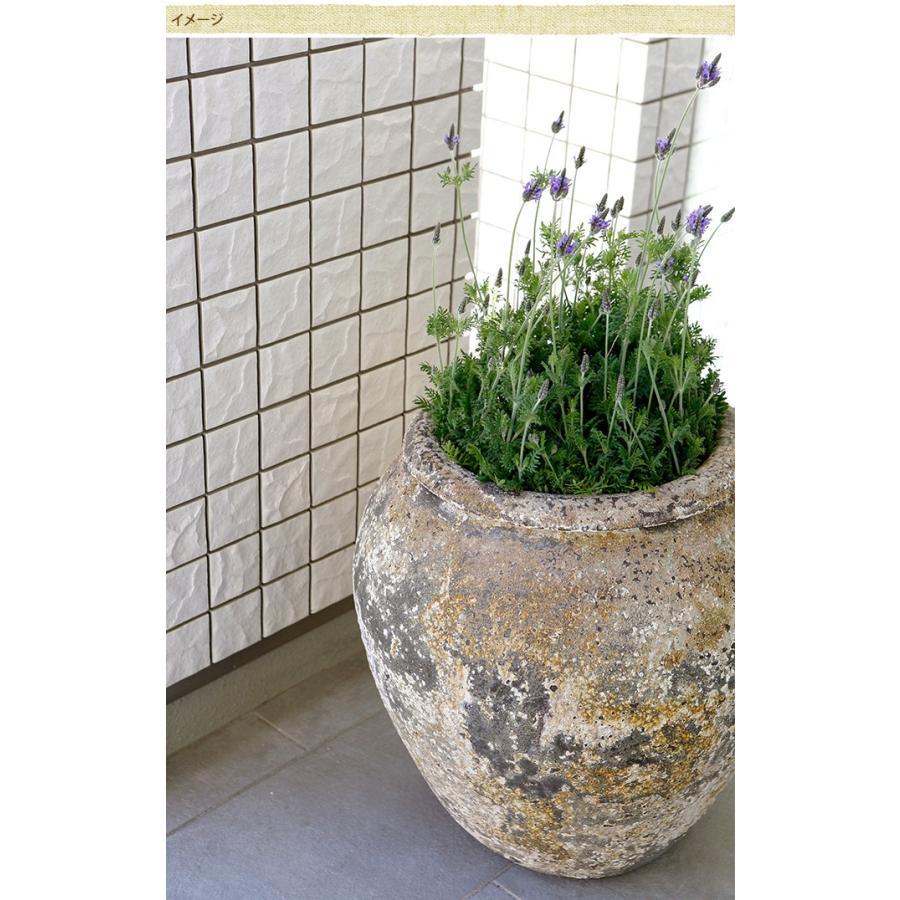 大きい ビンテージ 大型 アンティーク 陶器 植木鉢 プランター 鉢