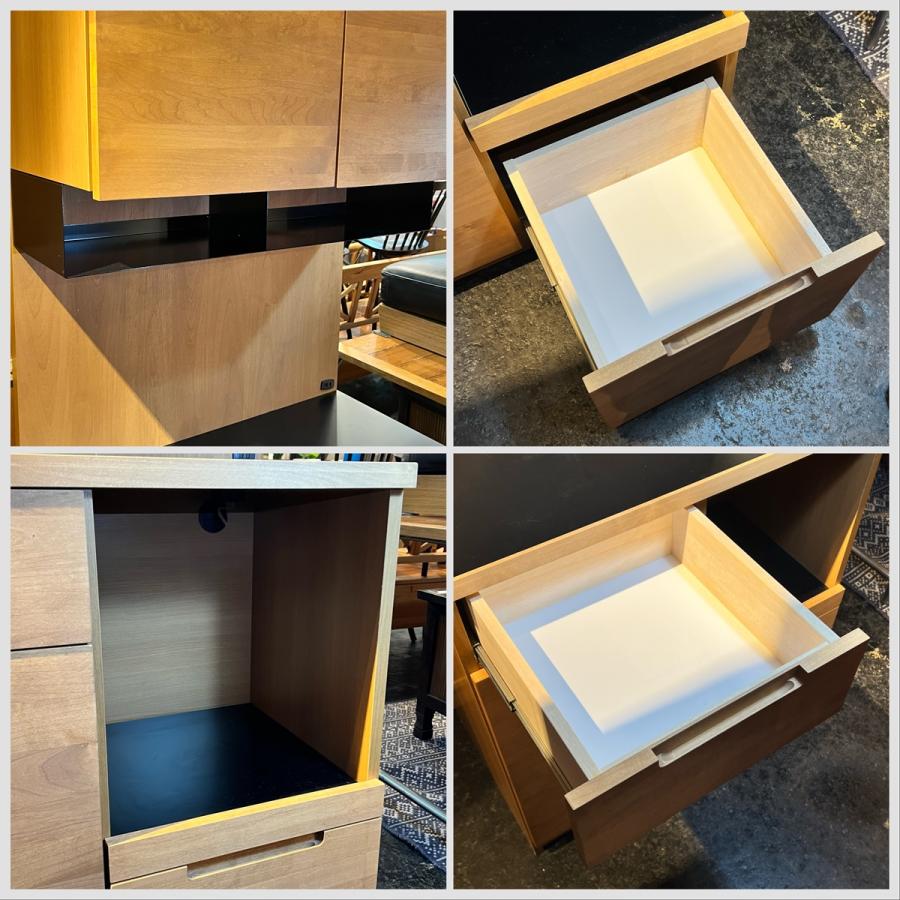 □unico□ウニコ WYTHE/ワイス キッチンボード 食器棚 収納 コンセント