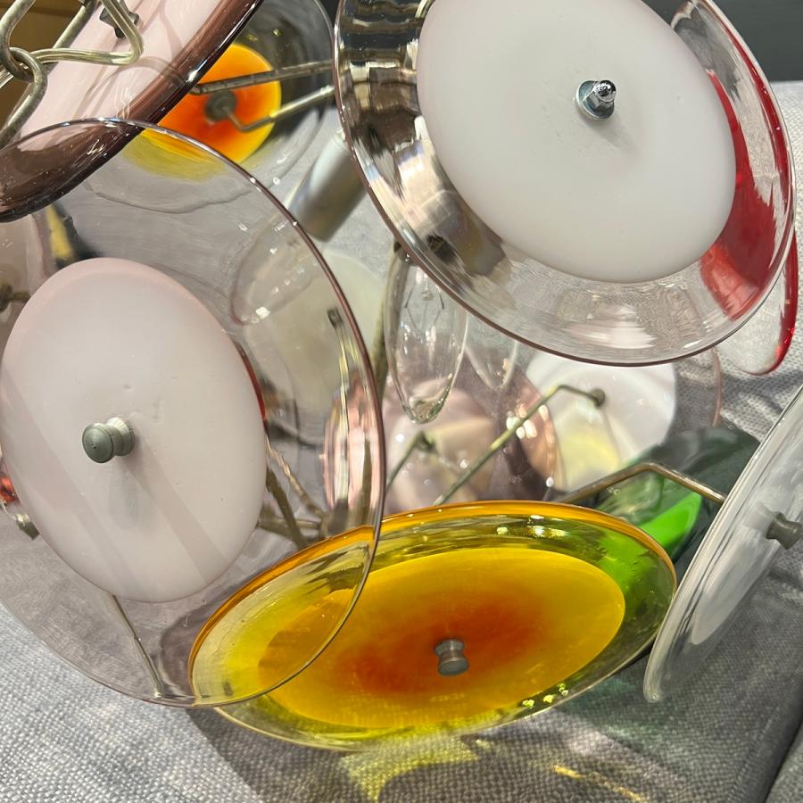 激レア/超希少品】イタリア ムラーノガラス ディスク シャンデリア