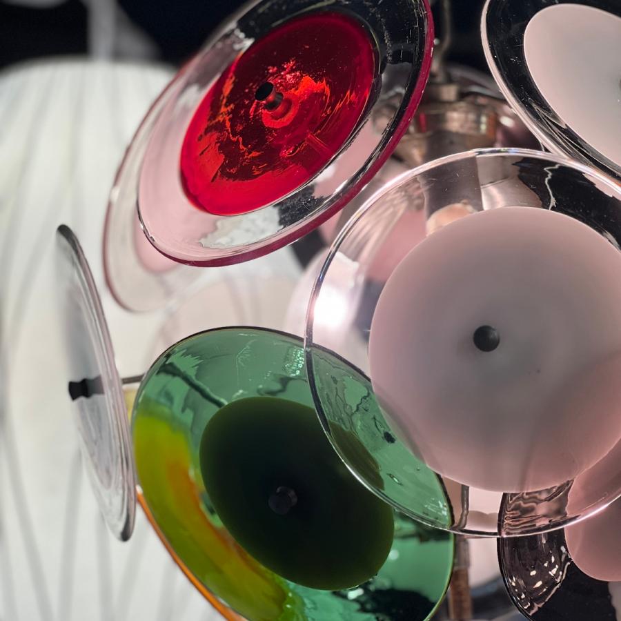 激レア/超希少品】イタリア ムラーノガラス ディスク シャンデリア