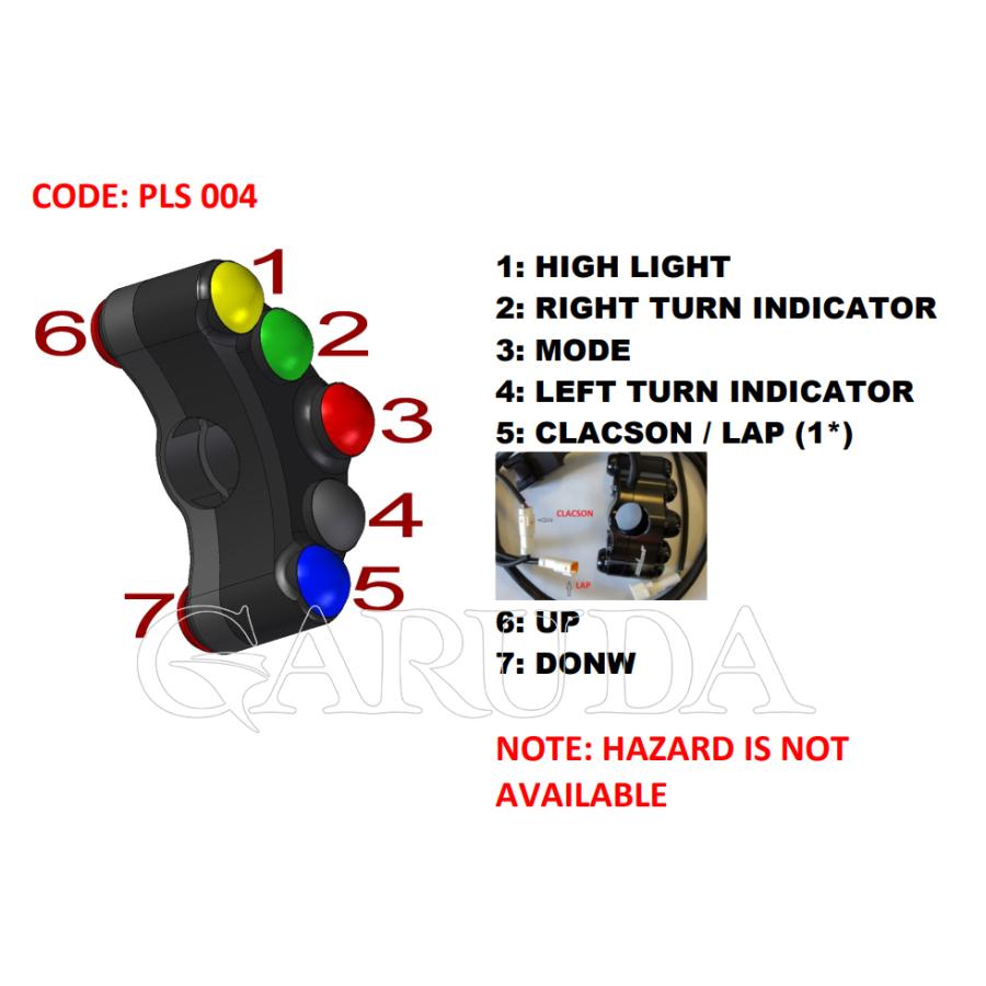 JETPRIME[PLS004]ハンドルスイッチパネル【左側】 Kawasaki ZX-10RR(16