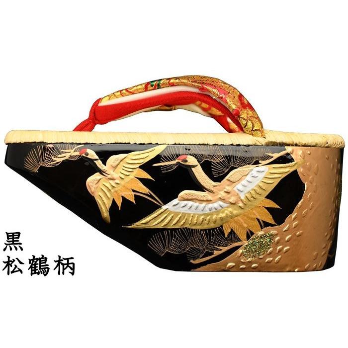 ぽっくり おぼこ 七五三 7歳用 金蒔絵 南部表付きぽっくり : 丸屋履物