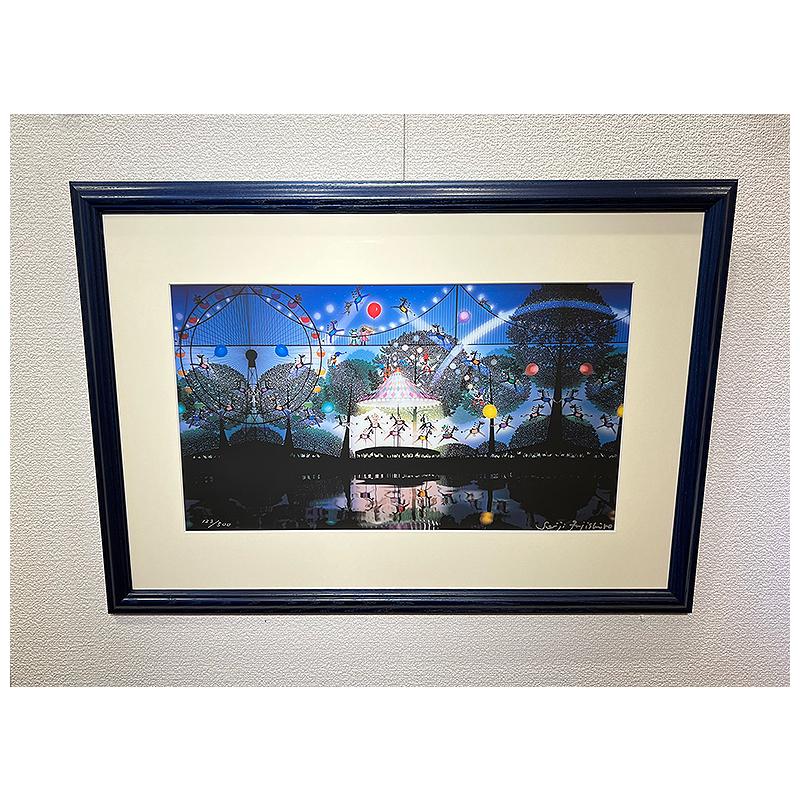 藤城清治【 木馬の夢 】限定500部／DXセリグラフ／新品額装／上代30万