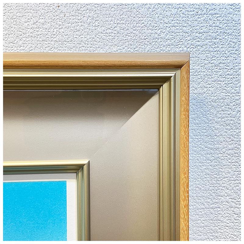 東山魁夷 静映 リトグラフ 東山すみ承認作 新復刻画 500部限定 額装品