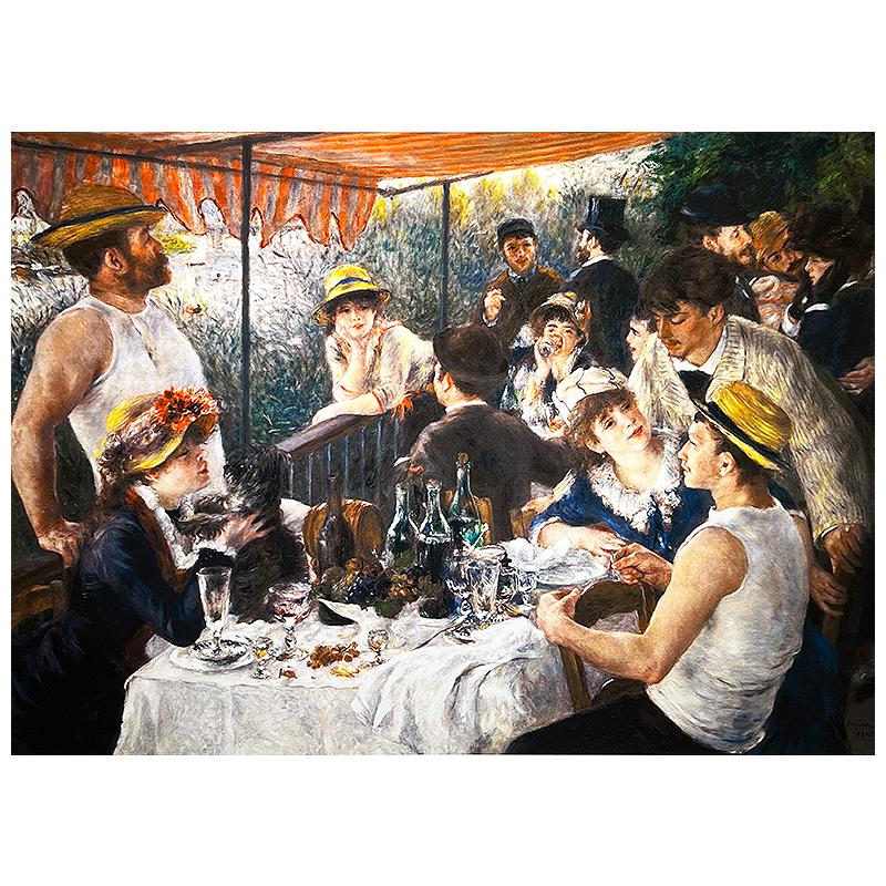 ルノワール【舟遊びする人々の昼食】100部限定／リトグラフ／新品額装