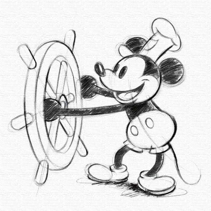 ミッキー ディズニー Mickey Mouse Mサイズ 30cm×30cm アートパネル