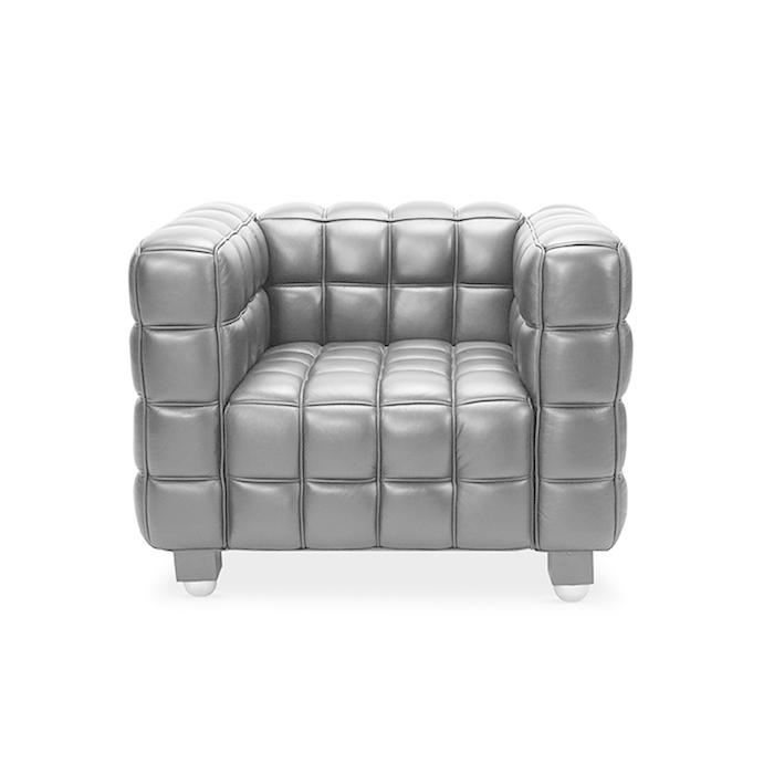 ヨーゼフ・ホフマン クーブス ソファ 1P KUBUS Sofa セミアニリン