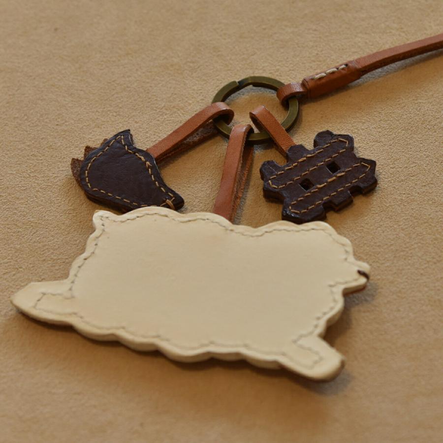 genten（ゲンテン） ワクワクチャーム ヒツジ 40784 本革 本革チャーム