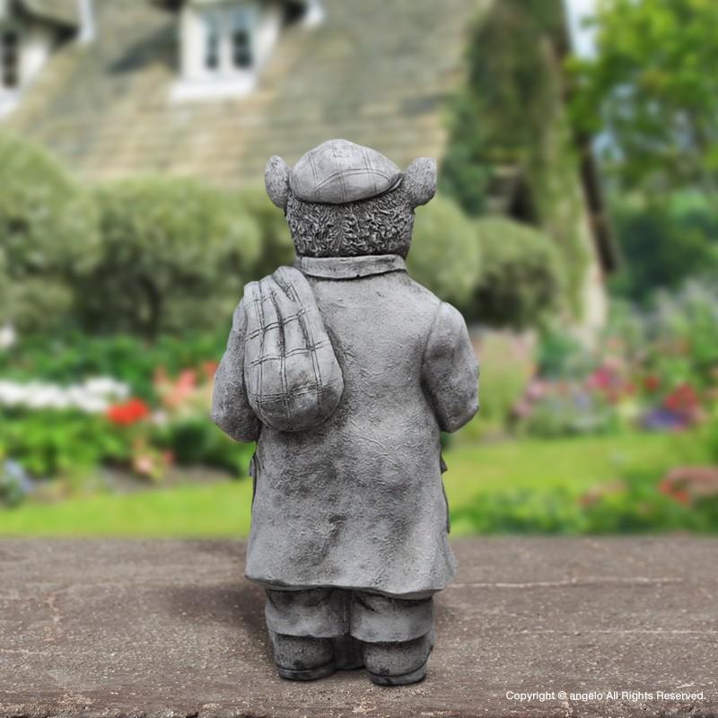 ガーデニング 雑貨 置物 ヨーロッパ 英国製 ハンターB 猫 ガーデン雑貨