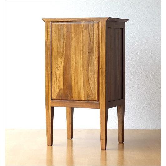 電話台 FAX台 チェスト 3段 木製 天然木 無垢 引き出し収納 おしゃれ