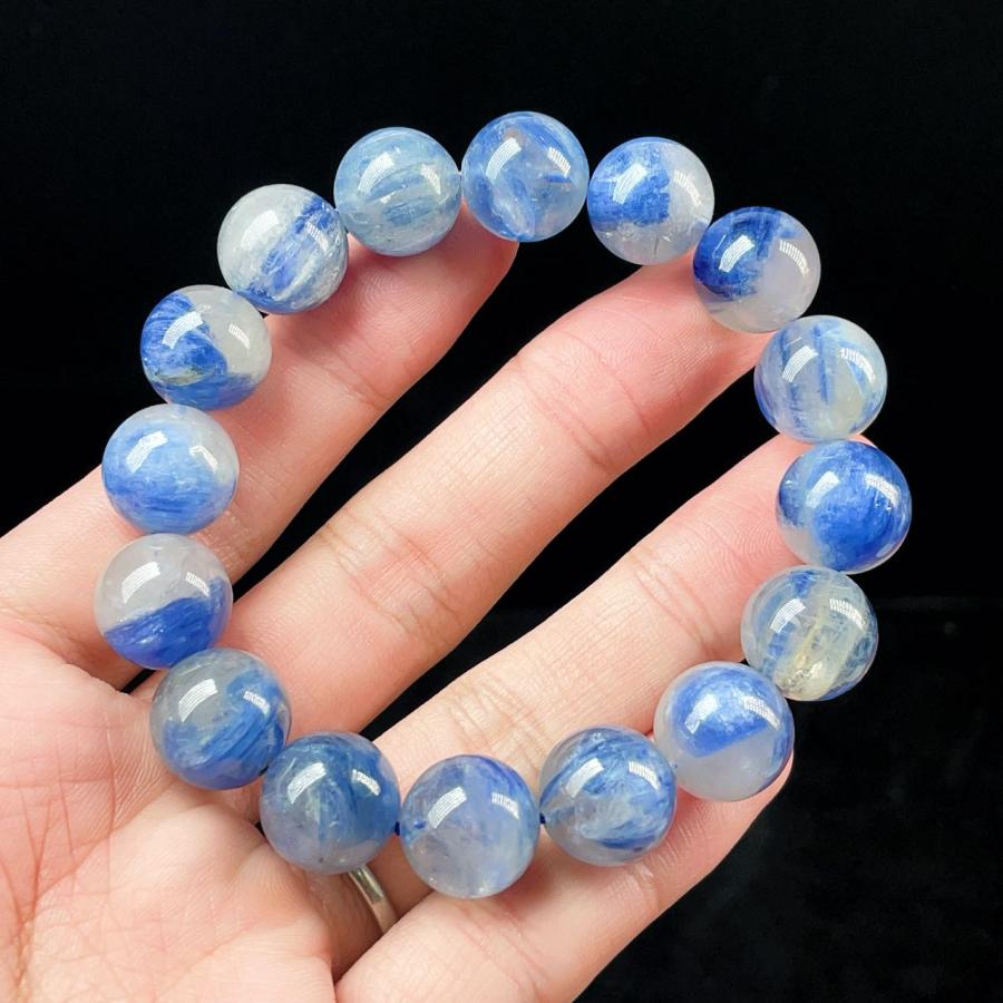 PROME 天然石 一点物 珍しい カイヤナイトシリカ （鑑別書付き） NO