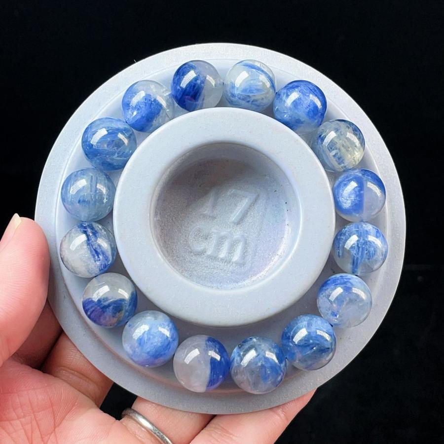 PROME 天然石 一点物 珍しい カイヤナイトシリカ （鑑別書付き） NO