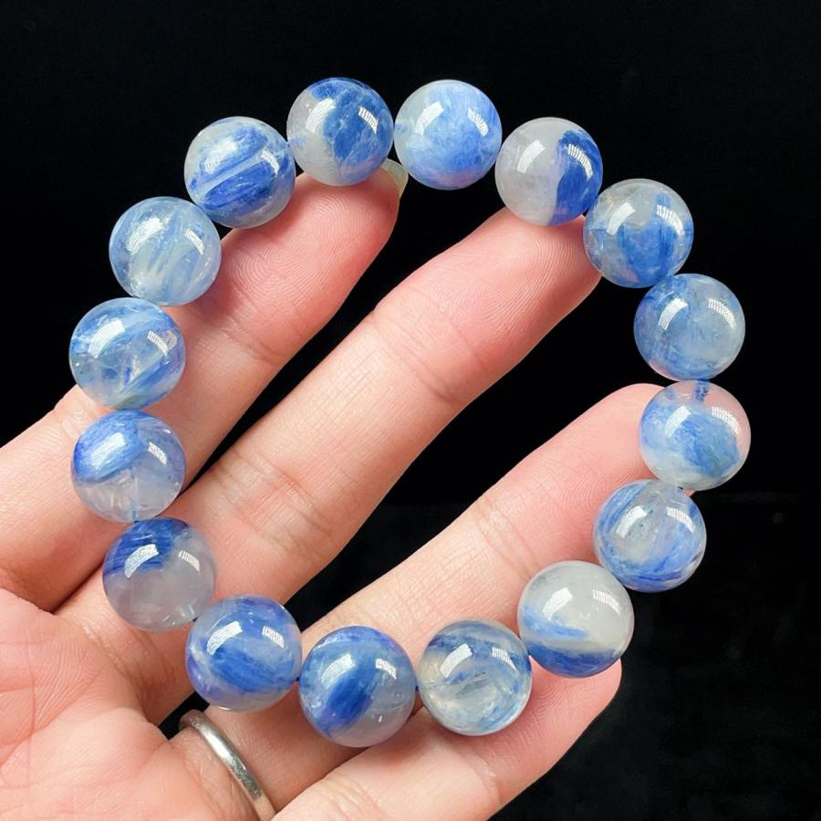 PROME 天然石 一点物 珍しい カイヤナイトシリカ （鑑別書付き） NO