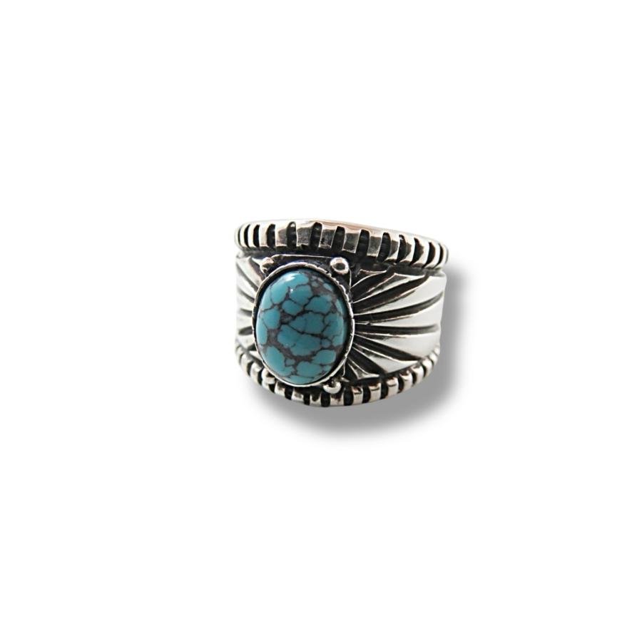 インディアンジュエリー リング ターコイズ シルバー925 サンバースト