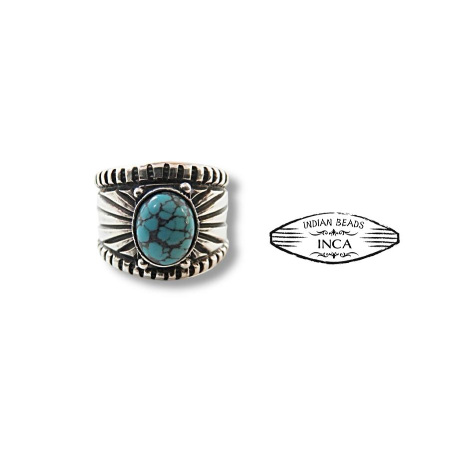 インディアンジュエリー リング ターコイズ シルバー925 サンバースト