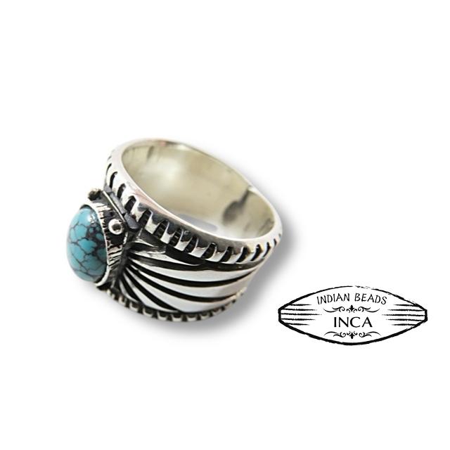 インディアンジュエリー リング ターコイズ シルバー925 サンバースト