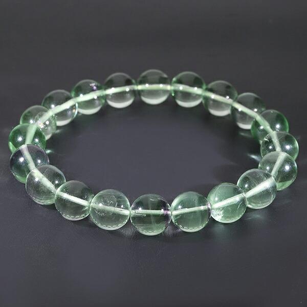 バイカラー フローライト 2A グレード ブレスレット グリーン パープル