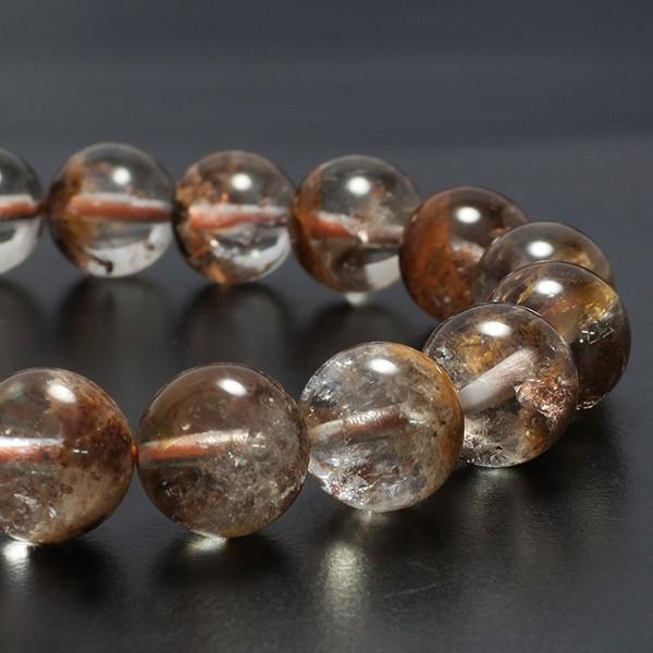 ガーデンクォーツ ブレスレット ブラウン 10.5mm 18cm 天然石