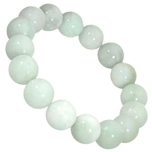 本翡翠 ブレスレット 13mm 18cm〜19cm M〜LLサイズ 大玉 翡翠 ヒスイ