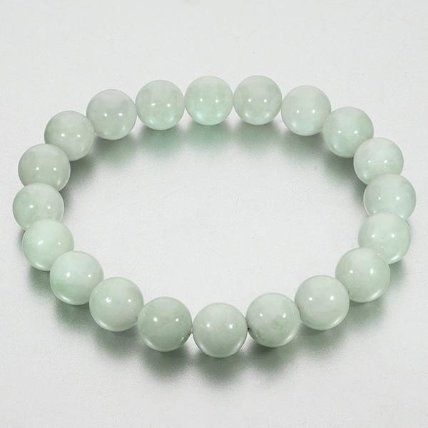 本翡翠 ミャンマー産 ブレスレット 10mm 17.5〜19.5cm M〜LL サイズ