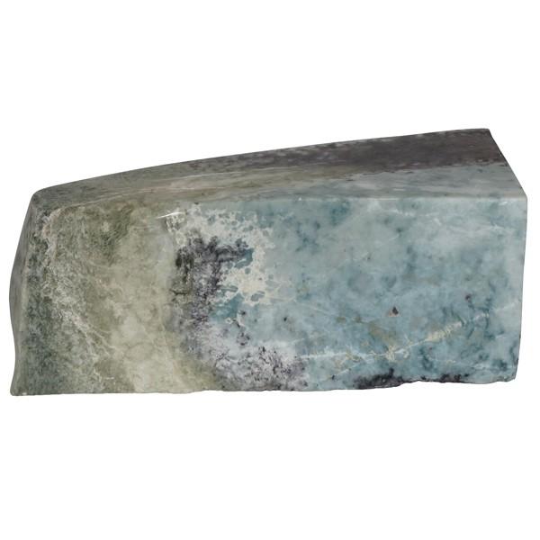 糸魚川翡翠 原石 入コン沢 青翡翠 国産 1728g 産地証明書 付き 糸魚川