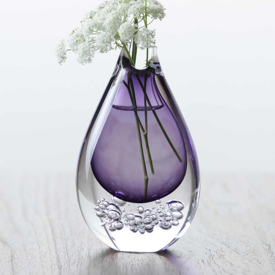 一輪挿し 伊藤泰三作 しずくの一輪挿し おしゃれ フラワーベース ミニ