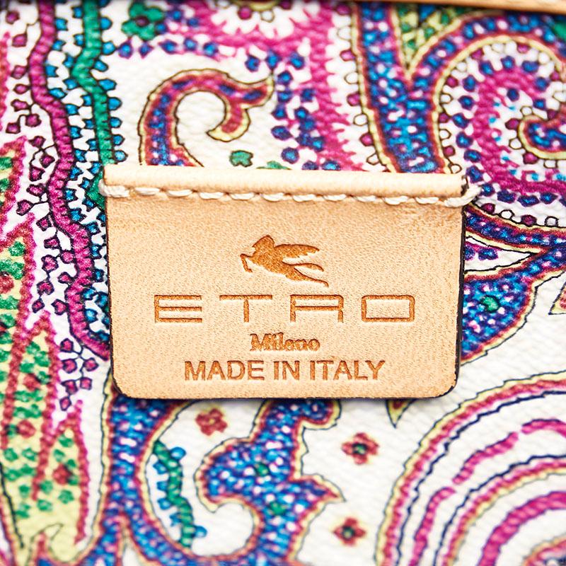 ETRO（エトロ） ペイズリー トートバッグ ショルダーバッグ ホワイト