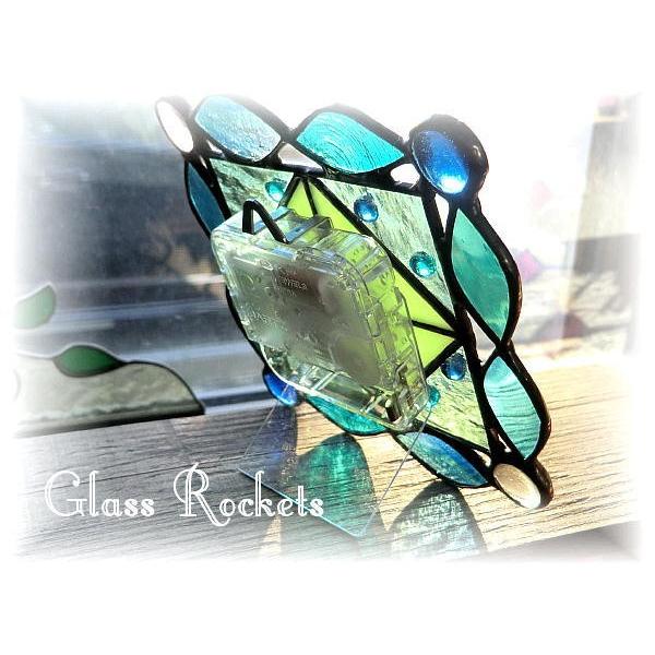 ステンドグラス キャンディウォッチ A 置き 壁掛け 時計 ギフト