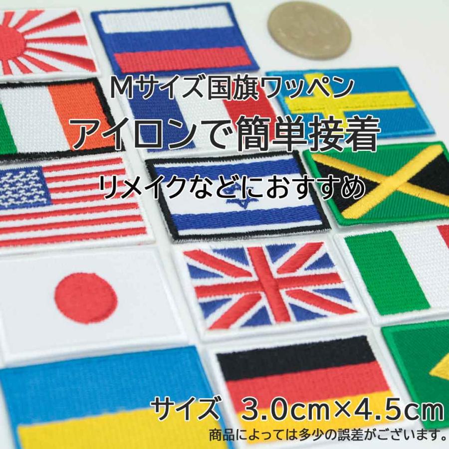 ワッペン アイロン ジャマイカ Jamaica レゲエ キングストン 国旗 Flag