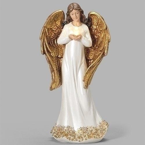 天使の置物 アンティーク調 LEDライト付き ♪全3種類♪ : グロリアス