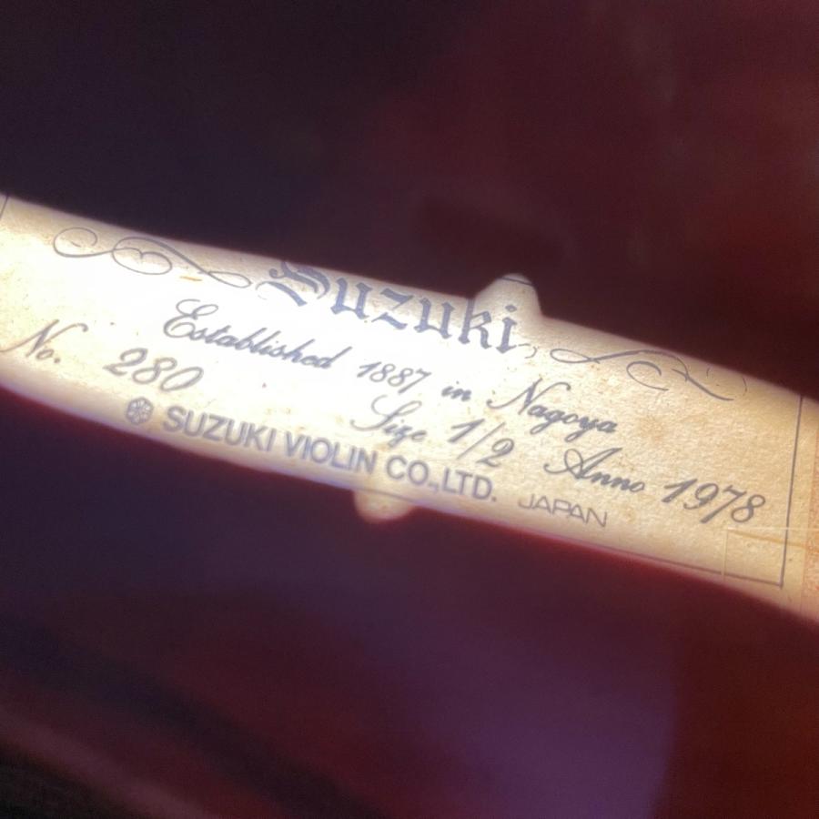 スズキ（SUZUKI） Suzuki No.280 1/2 1978年 Violin 分数バイオリン