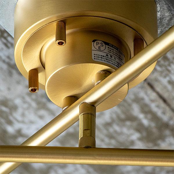 真鍮 シーリングライト おしゃれ 照明 ライト 4灯 カロー LED電球