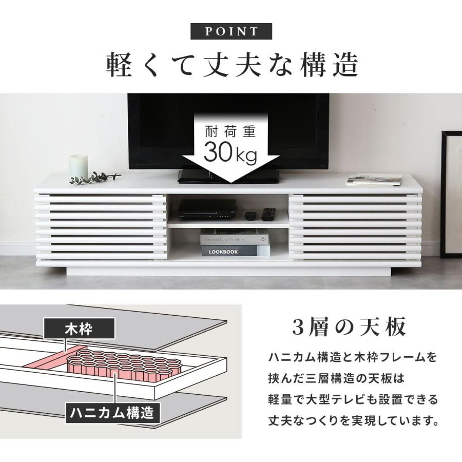 DORIS（ドリス） テレビ台 tv ローボード セレーナ 150cm 棚 収納 格子