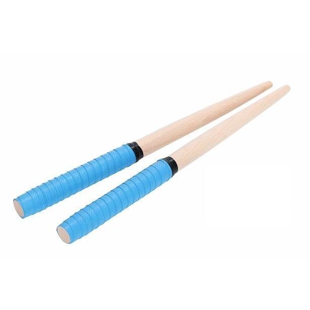 太鼓の達人 マイバチ 35cm 2本セット 水色 朴の木 ロール 魔改造 AC