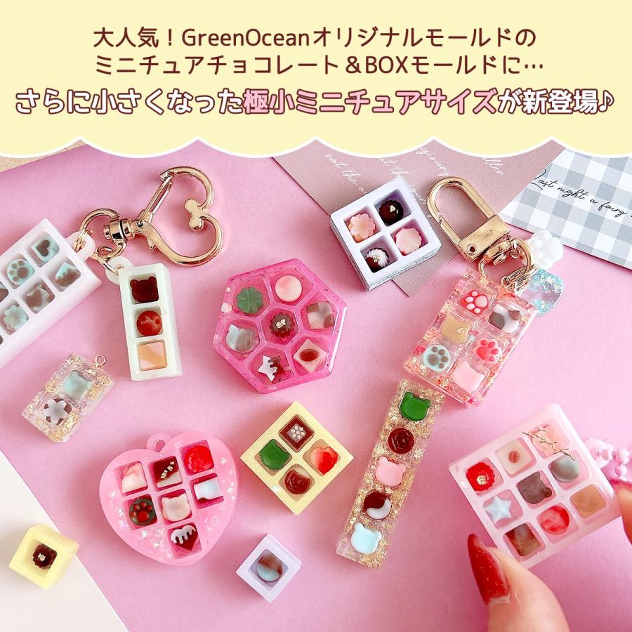 隠れ工房GreenOcean シリコン型・モールド 極小 チョコレート＆BOXが