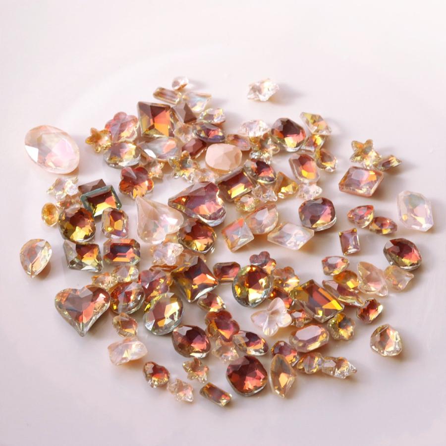 デコパーツ 大人アンティークカラー アソートセット カボション ビーズ