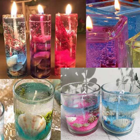 ジェルキャンドル 8色セット 手作り ハンドメイド ワックスゼリー